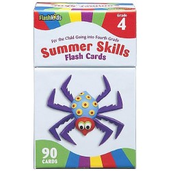 Summer Skills Flash Cards (Grade 4)